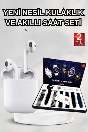2025 Model Akıllı Saat ve 2.Nesil TWS Bluetooth Kulaklık Yüksek Ses Kaliteli - Lisinya