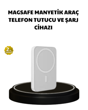 Manyetik Kablosuz Powerbank – iPhone 12/13/14/15 Uyumlu, Hızlı Şarjlı, Ultra Hafif - Lisinya
