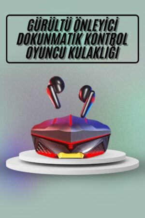 Dokunmatik Kontrol Tws Işıklı Kulakiçi Bluetooth Kulaklık Kablosuz Oyuncu Kulaklığı - Lisinya