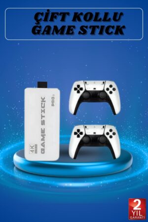 Game Stick 4K Retro Çift Kollu Atari Oyunlari +20000 Oyunlu Konsol Nostalji - Lisinya