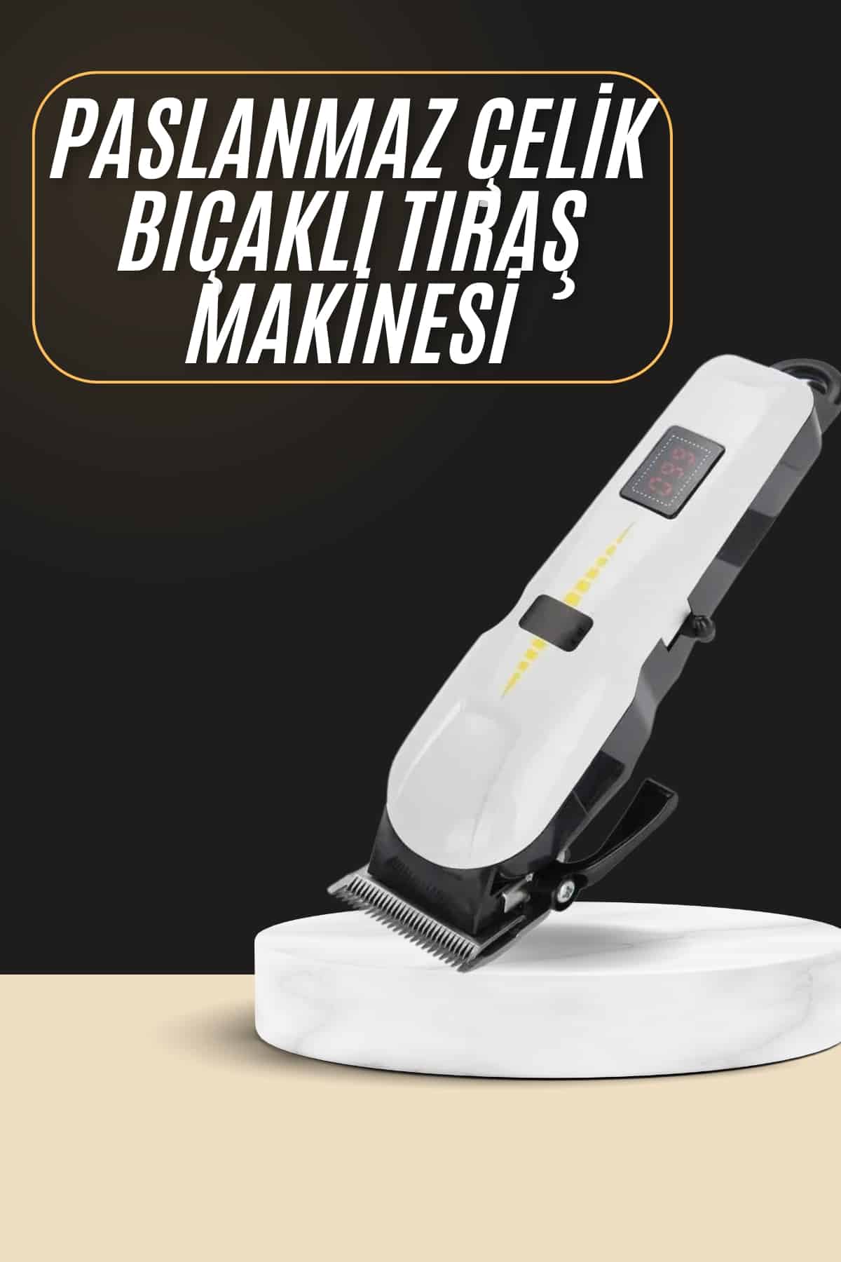 2025 Model Şarjlı Dijital Saç Sakal Tıraş Makinesi Islak Kuru Kullanıma Uygun - Lisinya