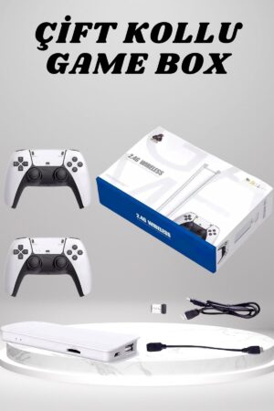 4K 3D HD Görüntü Kaliteli Kablosuz Çift Kollu 20.000 Oyunlu Retro Oyun Konsolu TV Box - Lisinya