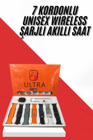 Unısex 7 Kordonlu Çok Fonksiyonlu Nabız Ölçer Uyku ve Sağlık Takibi - Lisinya