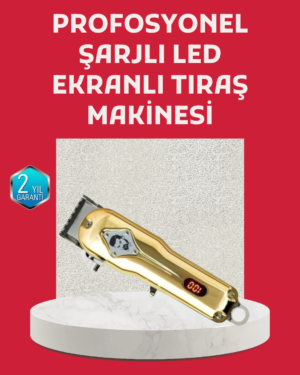 1800 mAh Bataryalı Uzun Kullanım Süreli Şarjlı Tıraş Makinesi - Lisinya