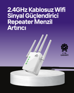 WPS Destekli 2.4GHz + 5GHz WiFi Sinyal Güçlendirici - Lisinya