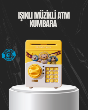 Sarı Renk Otomatik Para Çeken Şifreli Çocuk Kumbarası - Lisinya