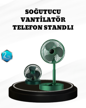 Taşınabilir Şarjlı Mini Fan – Katlanabilir Gövde, 3 Hız Kademesi - Lisinya