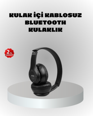Kablosuz Bluetooth Kulaklık – TF Kart, AUX, Mikrofonlu, Suya Dayanıklı, 10m Menzil - Lisinya