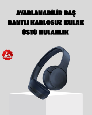 Kablosuz Bluetooth Kulaklık 5.0 18 Saat Kullanım Dinamik Sürücü Siyah - Lisinya