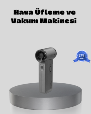 Şarjlı 130000 RPM Hava Üflemeli ve Vakumlu Araç Ev Temizlik Makinesi - Lisinya