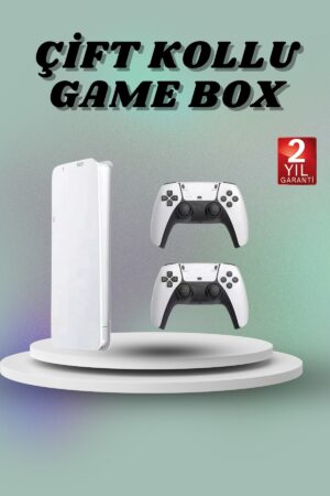 Game Box 3D Çift Oyun Kollu 4K HD Ekran 20000'den Fazla Oyun Seçeneği 2.4G Kablosuz - Lisinya