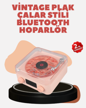 Retro Kristal Netliğinde Ses – Gece Işıklı Retro Bluetooth Hoparlör - Lisinya