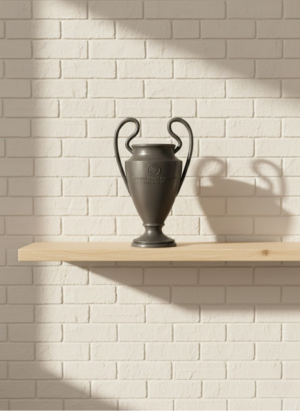 Füme Şampiyonlar Kupası 25cm Modern Dekor Ödül Biblo - Lisinya