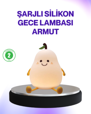Şarjlı Armut Masa Lambası Renk Değiştiren LED Gece Işığı - Lisinya