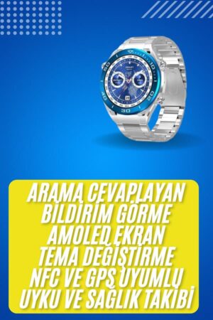2025 Model Yuvarlak Ekran Android ve İOS Uyumlu GPS Takibi Yapabilen Akıllı Saat - Lisinya