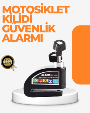 Alarm Sensörlü Disk Kilidi Motosiklet Scooter Bisiklet Güvenlik - Lisinya
