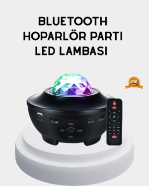 LED Yıldızlı Projektör Galaxy Modlu Renk ve Parlaklık Ayarlı Gece Lambası - Lisinya