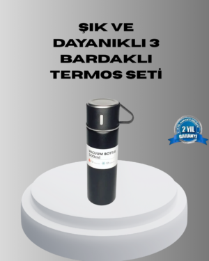 500 ml Vakumlu Termos – Çift Kat Paslanmaz Çelik, Sızdırmaz Kapağıyla Sıcak ve Soğuk İçeceklere Özel - Lisinya