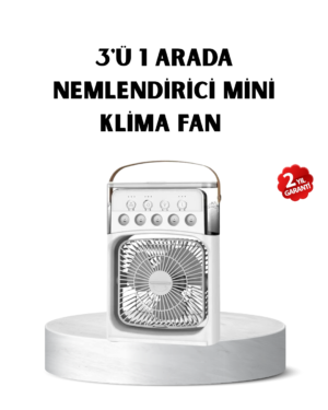 USB Bağlantılı Taşınabilir Mini Klima Fan 500ML Su Hazneli ve Sessiz Çalışma - Lisinya