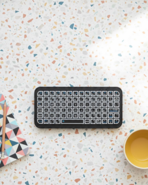 Kompakt Siyah RGB Işıklı Bluetooth Mini Klavye - Lisinya
