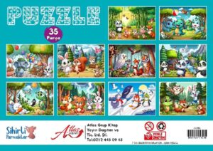 Puzzle 35 Parça 10 Çeşit 10’lu Paket