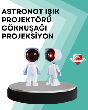 360° Ayarlanabilir Başlıklı Astronot Gece Lambası - Lisinya
