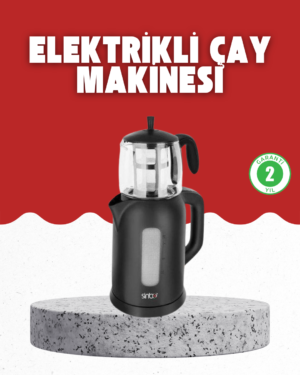 Sıcak Tutma Özellikli 2’si 1 Arada Çay Makinesi ve Su Isıtıcı - Lisinya