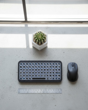 RGB Işıklı Kablosuz Mini Klavye 10 mm İnce Gövde - Lisinya