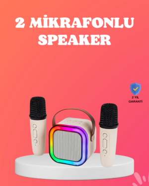 Bluetooth 5.0 Destekli Kablosuz Karaoke Hoparlör - Lisinya