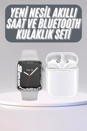 Akıllı Saat Kulaklık Hediyeli Uyku ve Sağlık Takibi Yapabilen Uzun Ömürlü - Lisinya