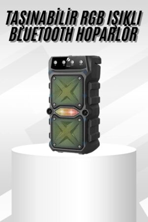 Çift Çıkışlı Güçlü Bataryalı Kablosuz Yüksek Ses Kaliteli Bluetooth Hoparlör - Lisinya