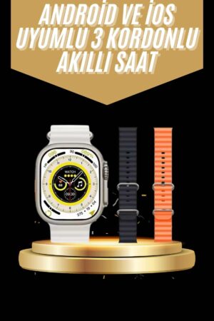 Yeni Nesil 3 Kordonlu Kol Saati 49 MM Amoled Ekran Akıllı Saat - Lisinya