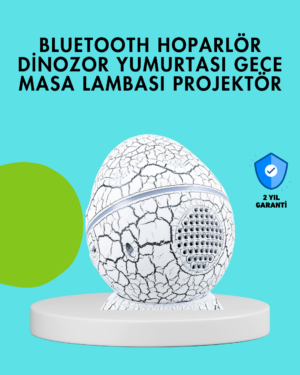 Dinozor Yumurtası Tasarımlı Gece Lambası – Müzik ve Işık Senkronizasyonlu - Lisinya