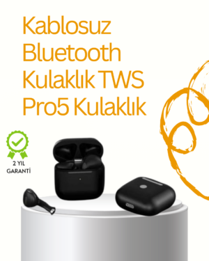 TWS Pro 5 Bluetooth Kulaklık – Gelişmiş Ses Teknolojisi ve Uzun Batarya Ömrü - Lisinya
