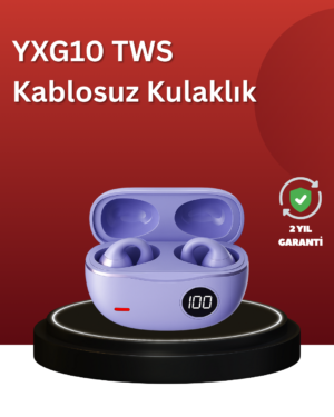 YXG10 Açık Kulak Bluetooth Kulaklık – Klipsli, Güvenli Spor Tasarım, 30 Saat Pil - Lisinya