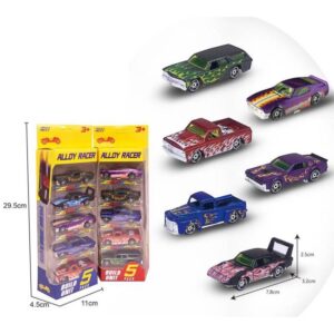 780-513 - ALLOY RACER 5 Lİ ARAÇ SETİ (Lisinya)