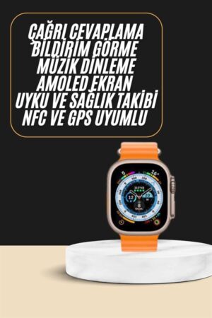 Akıllı Saat Amoled Ekran Bluetooth Bağlantılı Özel Tasarım Unısex - Lisinya