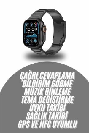 Akıllı Saat Arama Konuşma GPS ve NFC Özelliği 3 Kordonlu Amoled Ekran - Lisinya