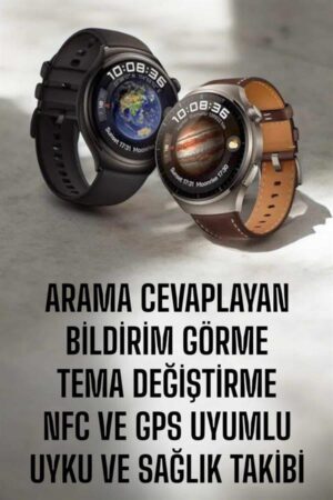 Akıllı Saat Sesli Görüşme, NFC Uyumlu, Bildirim Görme ve Uyku ve Sağlık Takibi - Lisinya