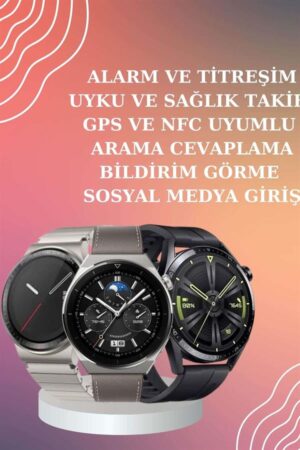 ANC Özellikli Bluetooth Kulaklık ve Amoled Ekran Akıllı Saat Uyku ve Sağlık Takibi Nabız Ölçer - Lisinya