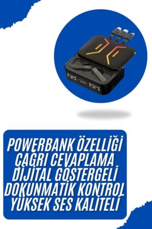 Gaming Bluetooth Kulaklık Dahili Powerbank Kablolu Düşük Gecikmeli Bluetooth 5.2 - Lisinya