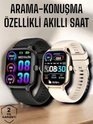Suya Dayanıklı Bluetooth Akıllı Saat GPS, Adımsayar, Nabız & Sağlık Takibi - Lisinya
