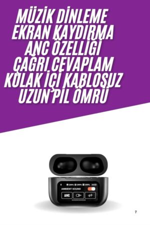 Kablosuz Bluetooth Kulaklık Pro Yeni Nesil Dokunmatik Kontrol - Lisinya