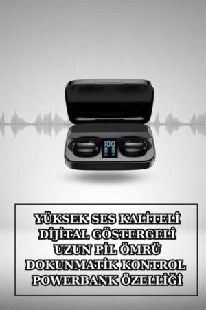 Kablosuz Bluetooth Kulaklık ve Kordon Hediyeli Akıllı Saat Nabız Ölçer Uzun Pil Ömrü - Lisinya