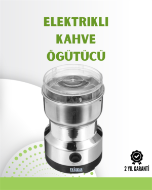 Kahve ve Baharat Değirmeni | Kompakt, Hafif, Hızlı Öğütme, Şeffaf Kapaklı, Kolay Kullanım - Lisinya