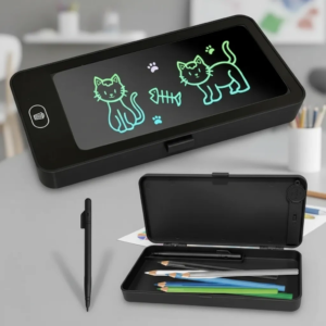 LCD Dokunmatik Ekranlı Kalemlik Siyah Renk ( Lisinya )