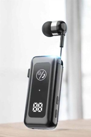 Makaralı Bluetooth Kulaklık Kulak İçi Dijital Göstergeli Yüksek Ses Kaliteli - Lisinya