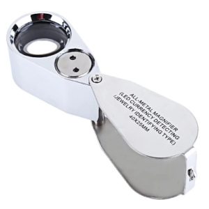 - Kontrol, Için özel Kutulu Metal ışıklı Lup 40x25 ( Lisinya )