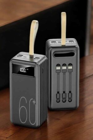 Powerbank 60.000 MAH 4 Portlu Uzun Şarj Süreli Dijital Göstergeli - Lisinya