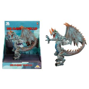 Standlı Ejderha Figürü 13 cm - Mavi (Lisinya)